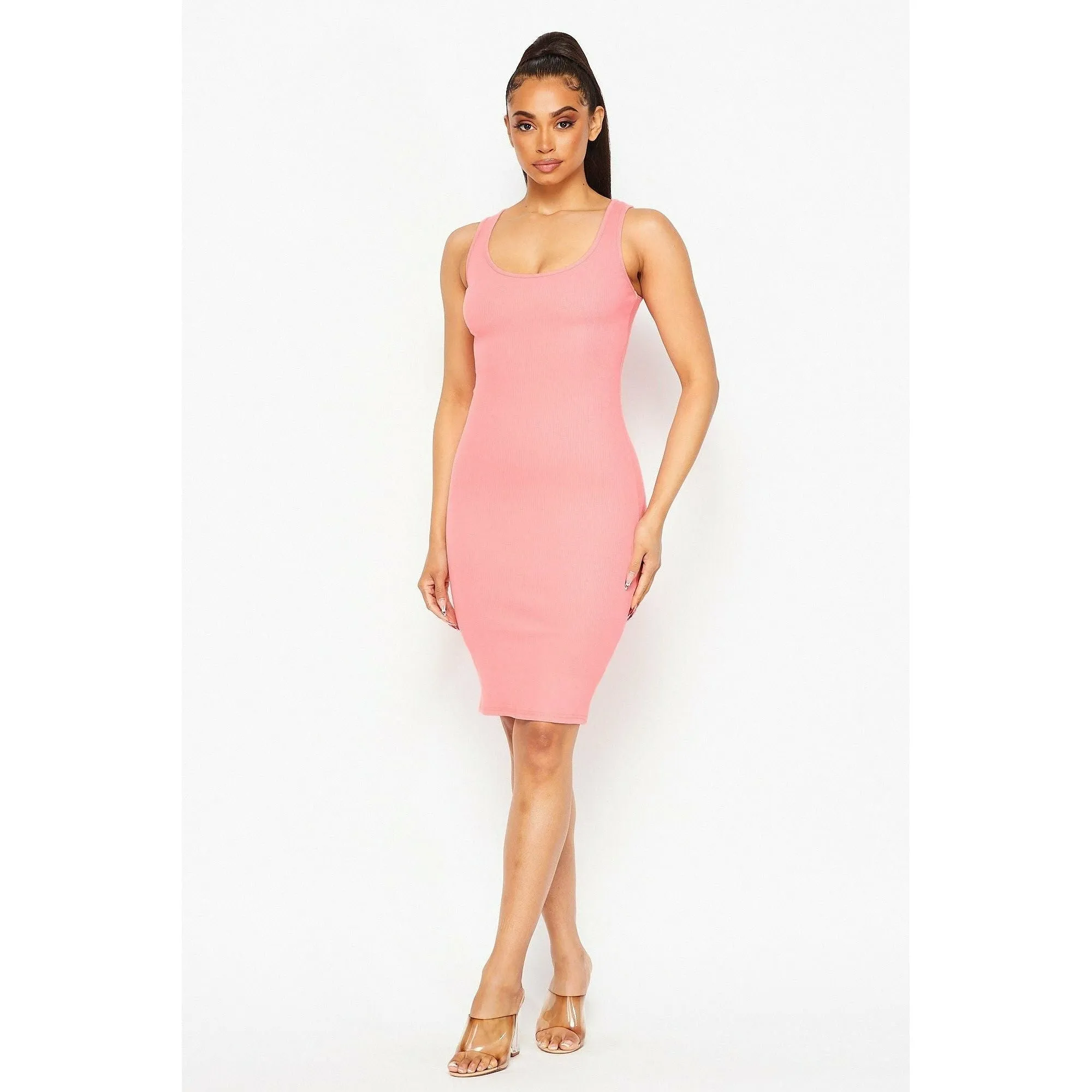 Ribbed Tank Mini Dress