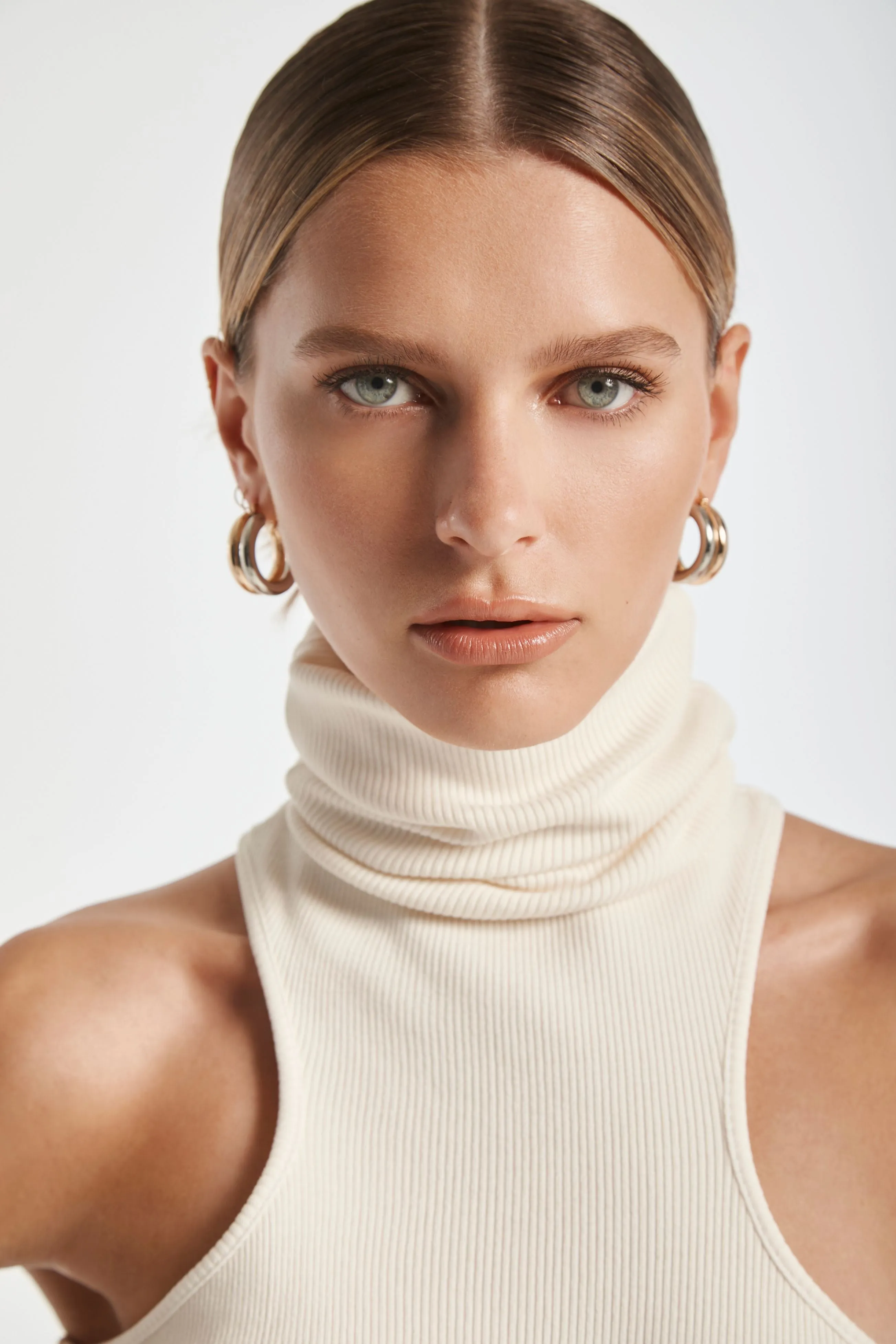 Ribbed Turtleneck Tank