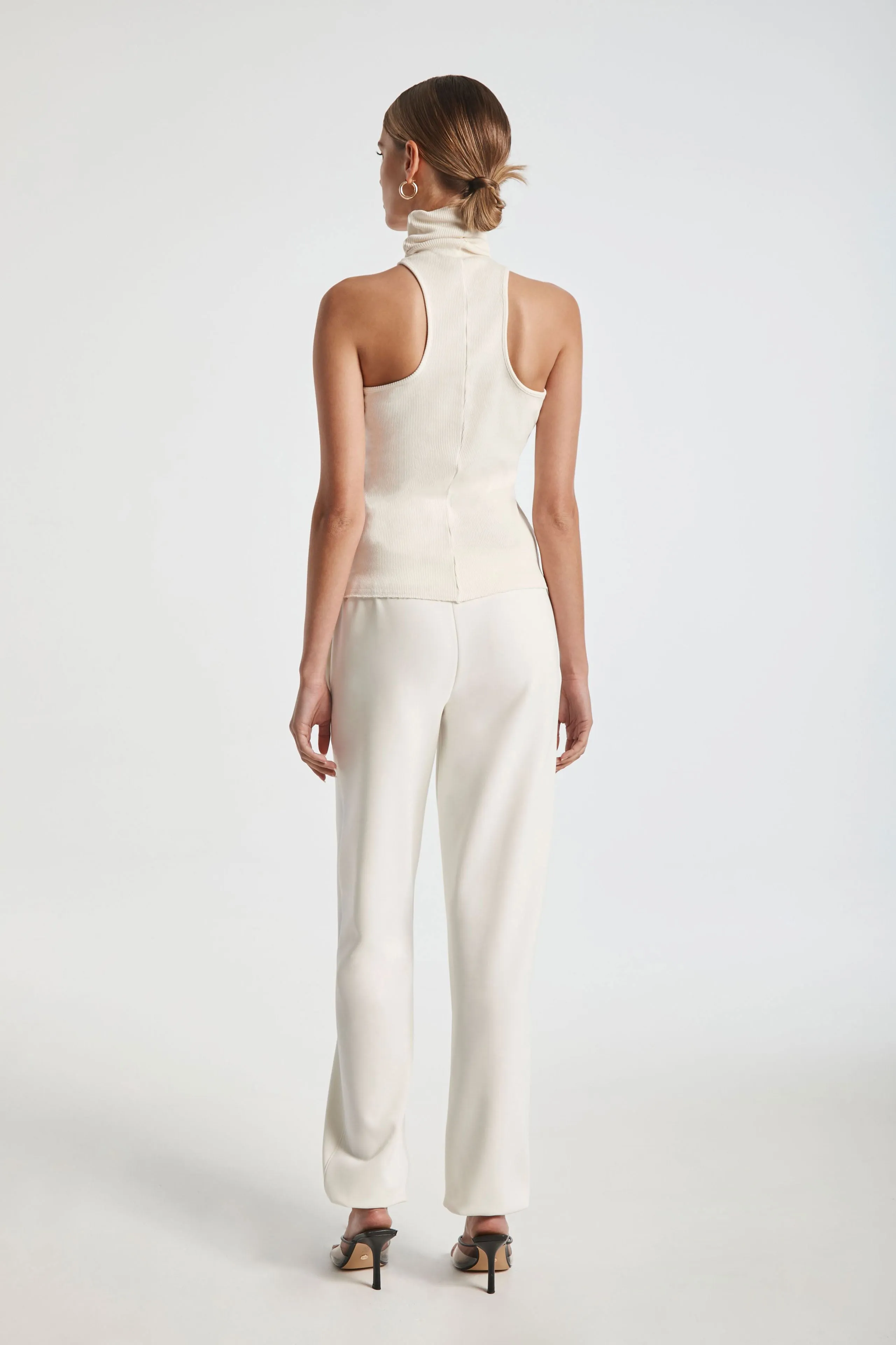 Ribbed Turtleneck Tank
