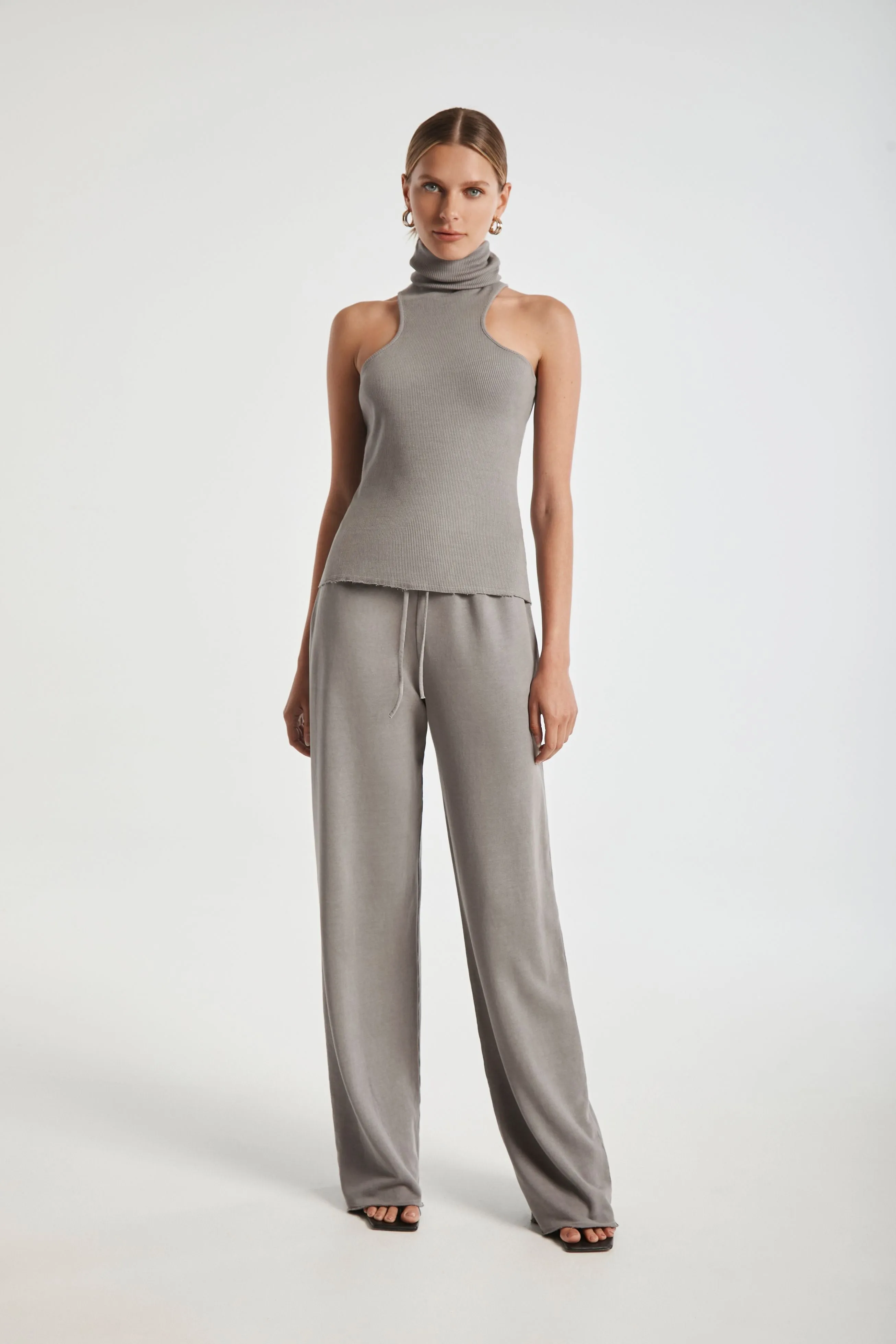 Ribbed Turtleneck Tank
