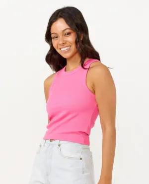 RIP CURL CLASSIC RIBBED TANK - HOT PINK