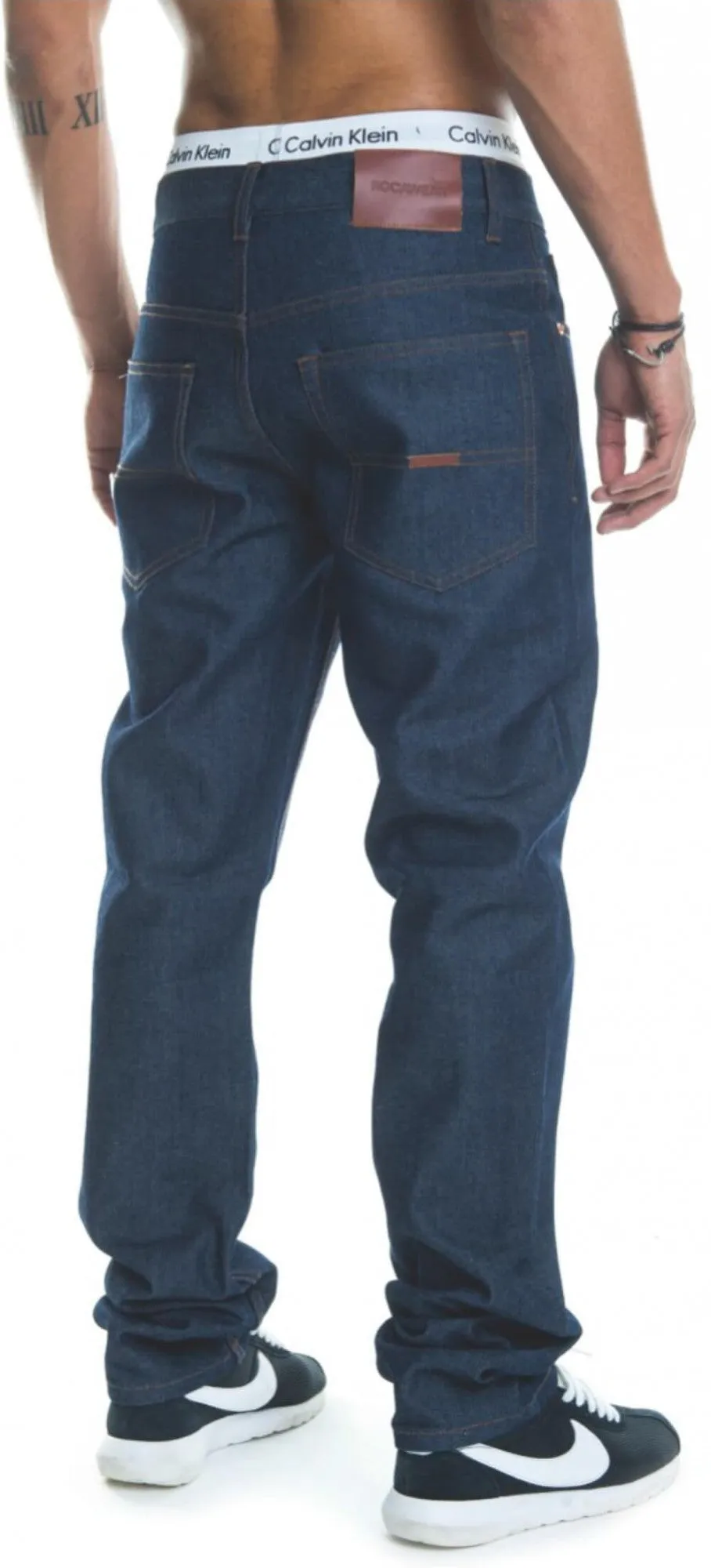 Rocawear Stay True Injection Denim Pants Dark Blue