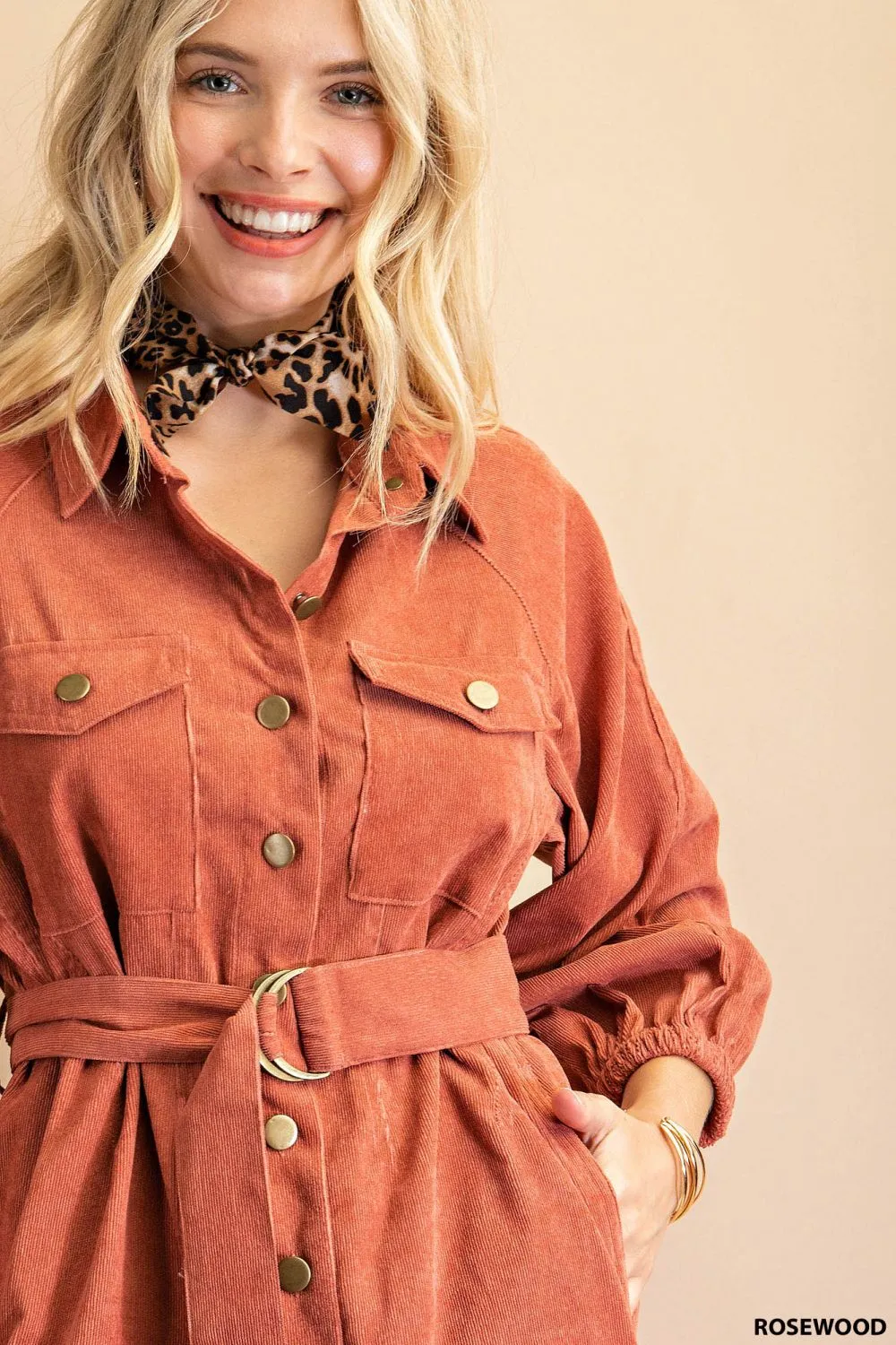 Rosewood Corduroy Dress
