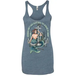 Rosie The Riveter Racerback Tank (Indigo)