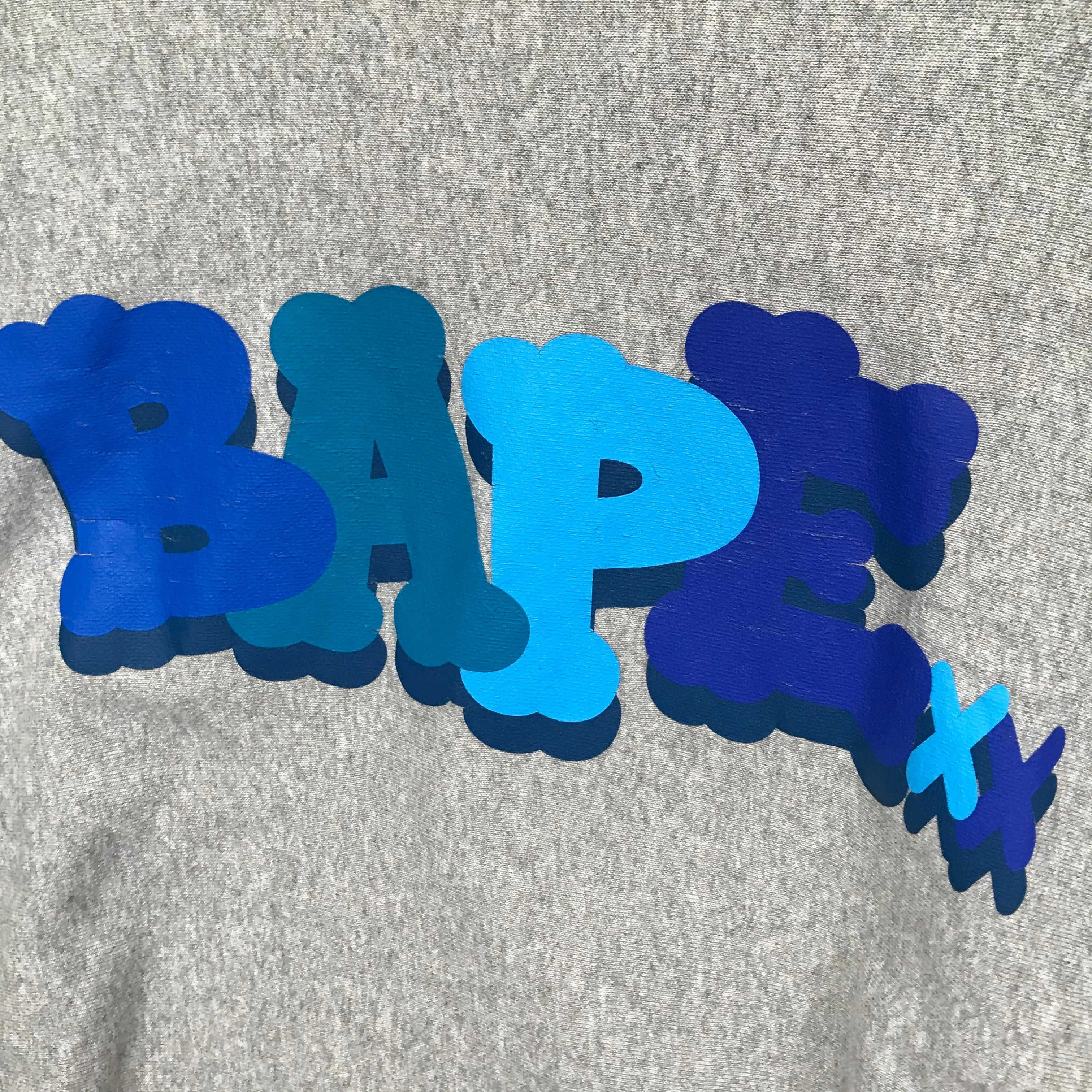 [S] A Bathing Ape Bape Kaws Bones Logo Crewneck Sweatshirt