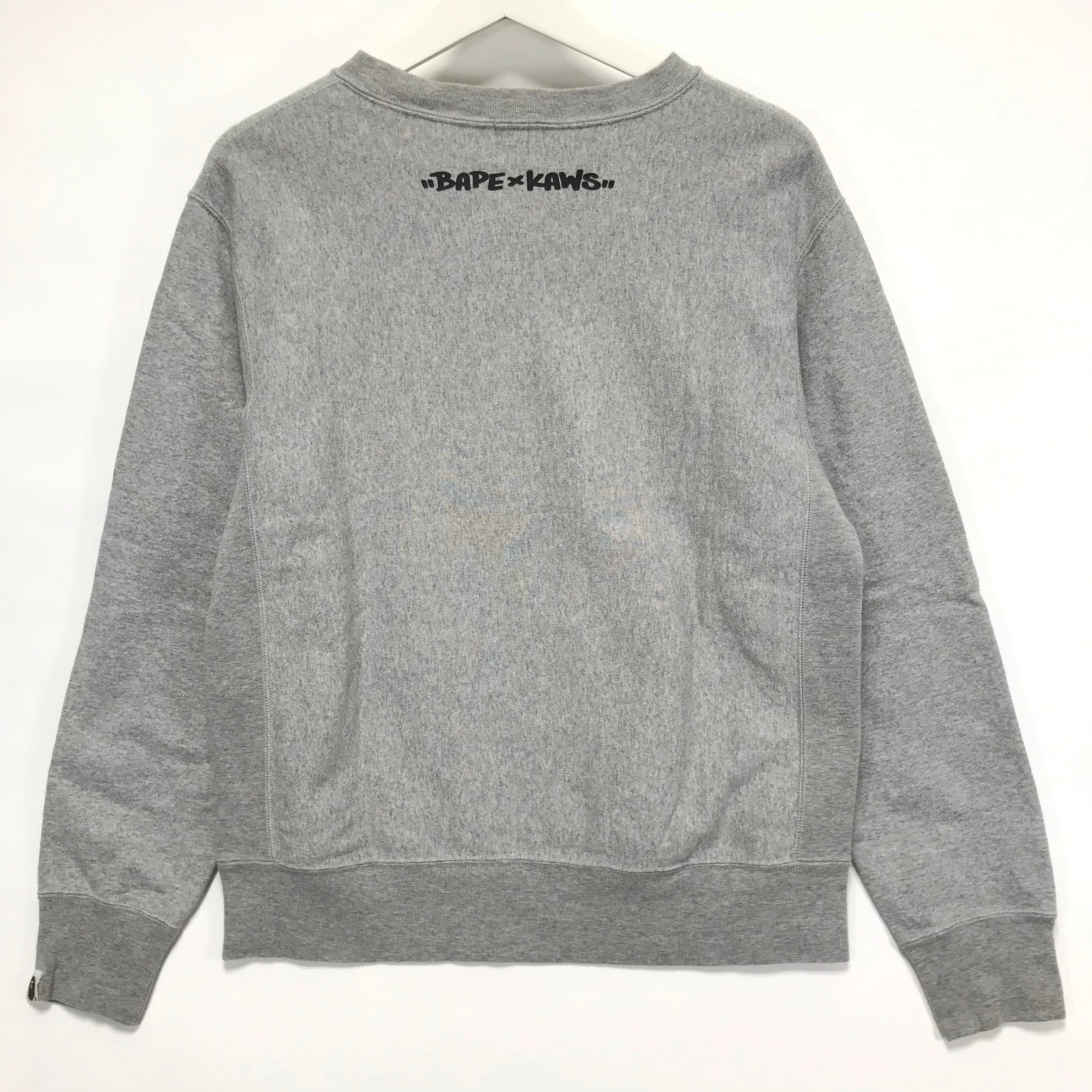 [S] A Bathing Ape Bape Kaws Bones Logo Crewneck Sweatshirt