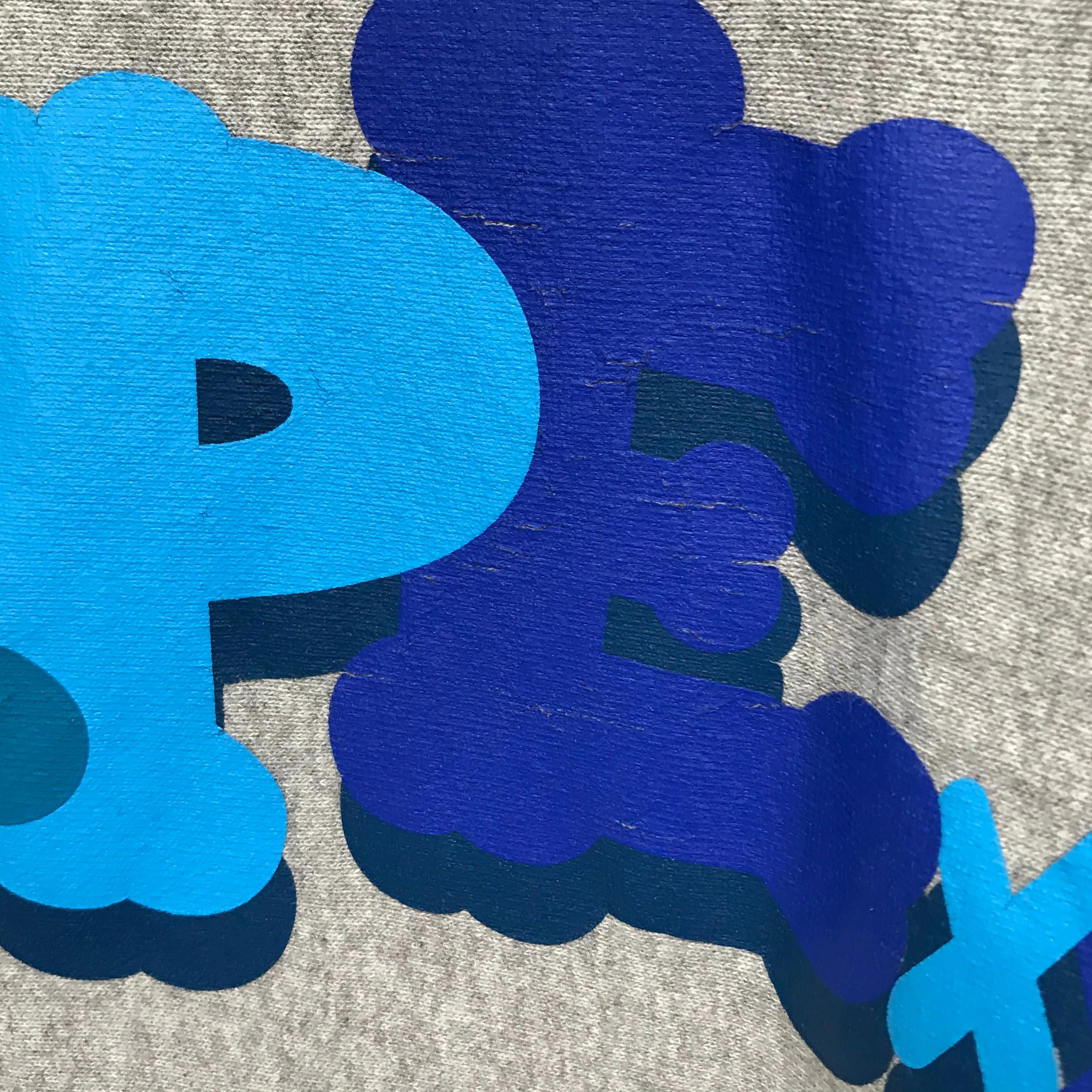 [S] A Bathing Ape Bape Kaws Bones Logo Crewneck Sweatshirt