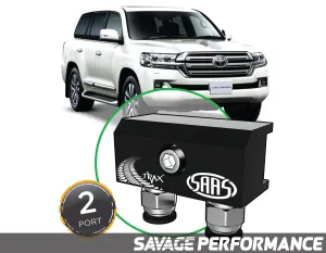 SAAS -Diff Breather Kit - 2 Port suits TOYOTA LANDCRUISER 200 Series 2007-2018