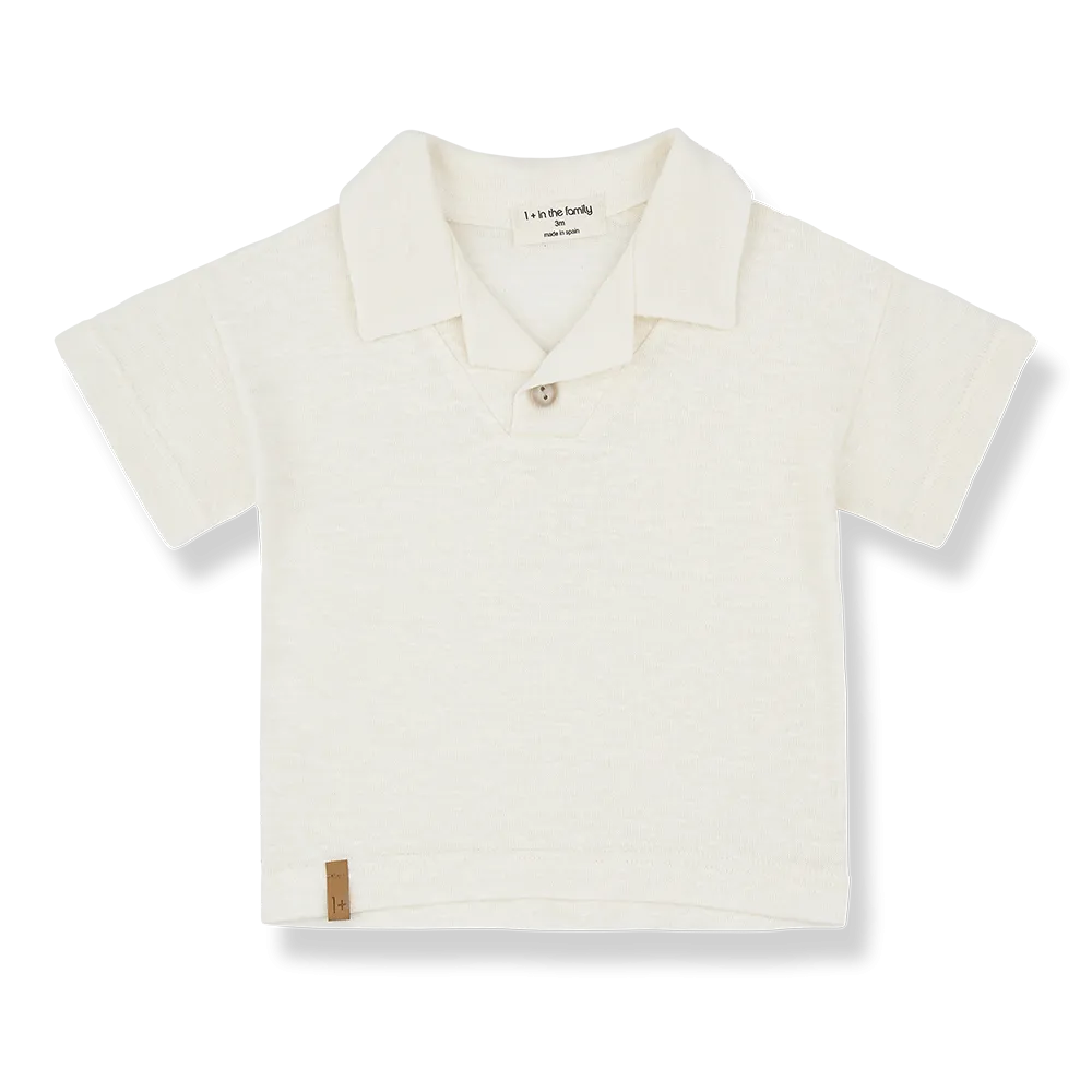 Sandro off white polo by 1   In The Family