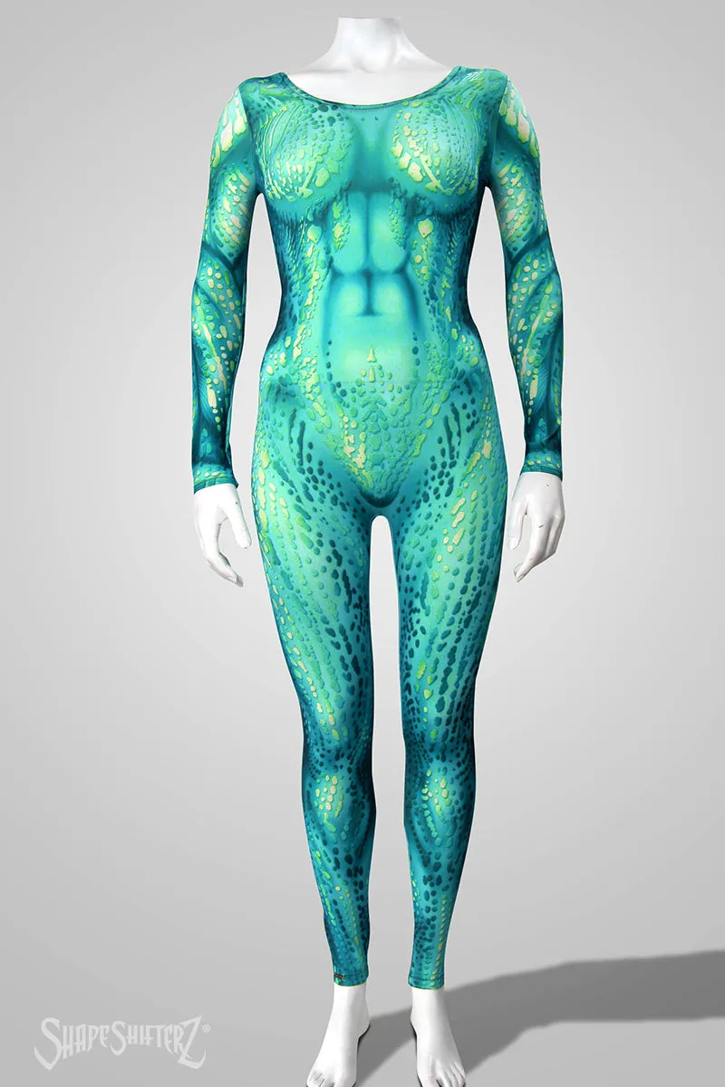 Sea Creature Scoop Neck Catsuit - Cosplay | Athletics | Performance