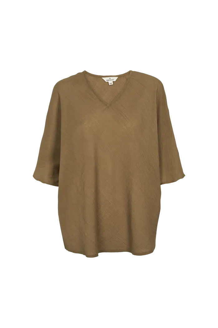Simone Batwing Top - Martini Olive