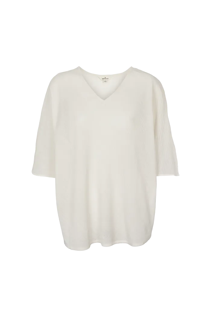 Simone Batwing Top - Whisper White