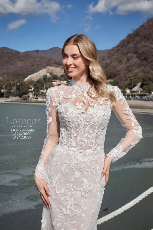 Size 14 L'amour LA24236JK Ivory Jacket