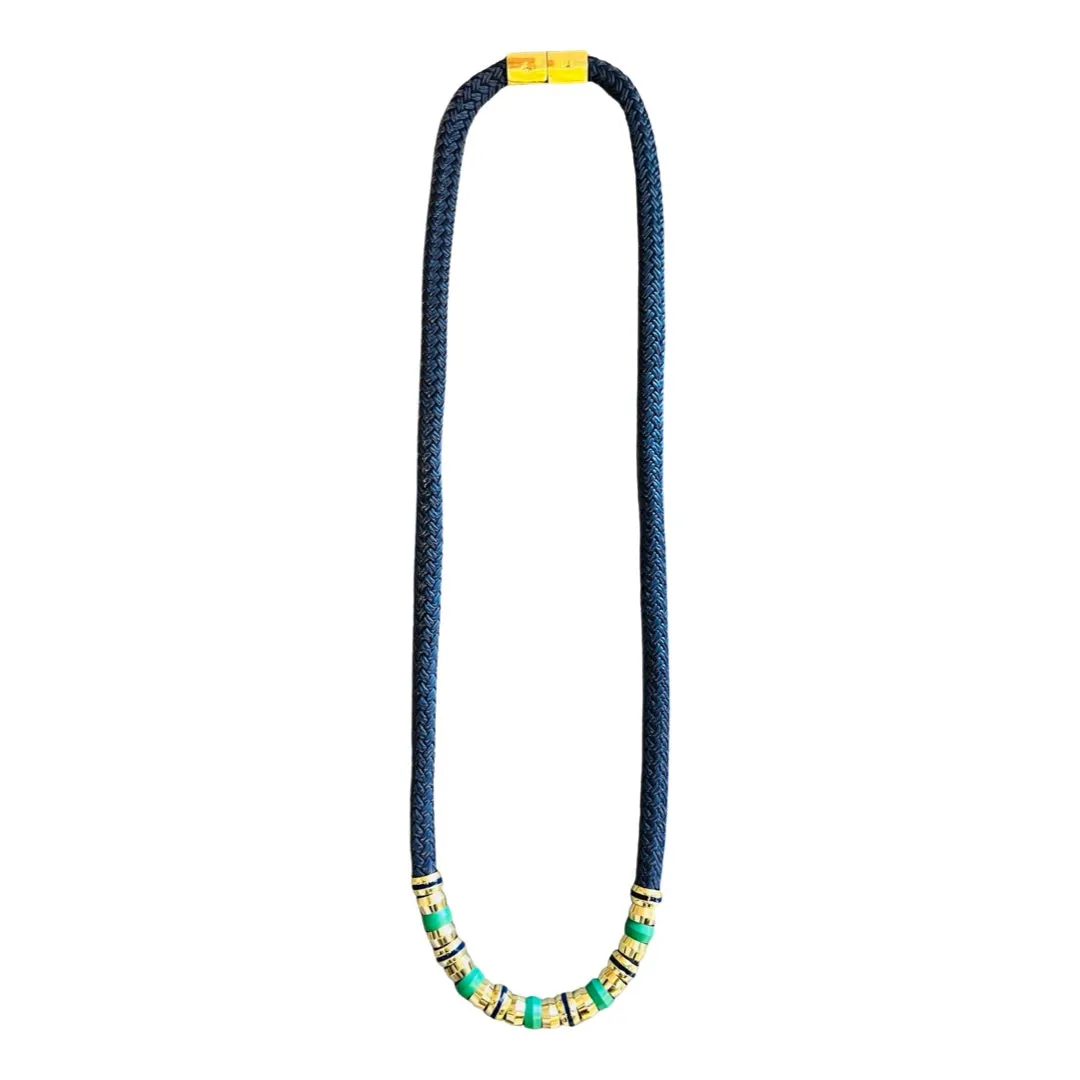 Skinny Classic Navy Necklace