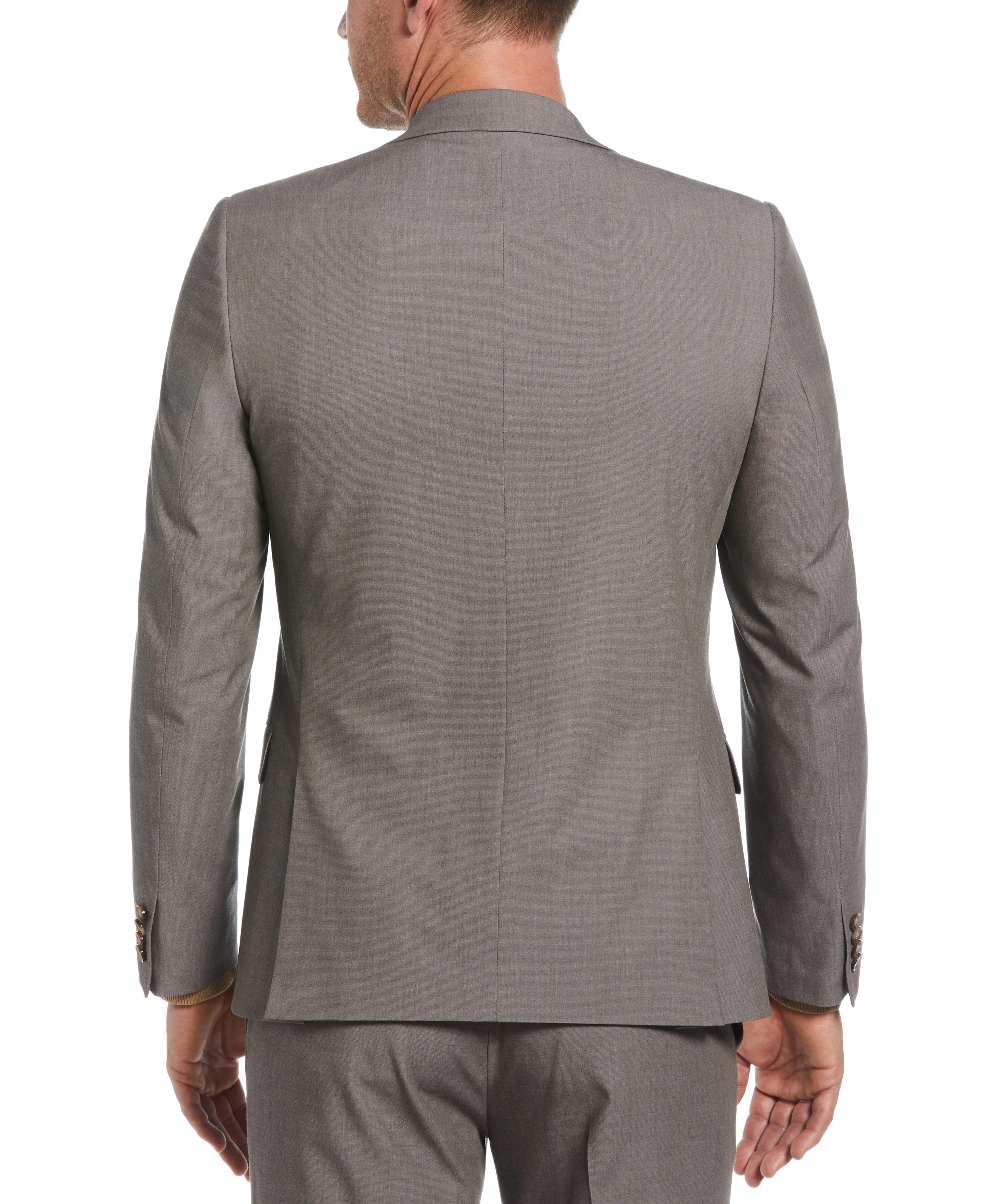 Skinny Fit Brown Notch Lapel Iridescent Suit