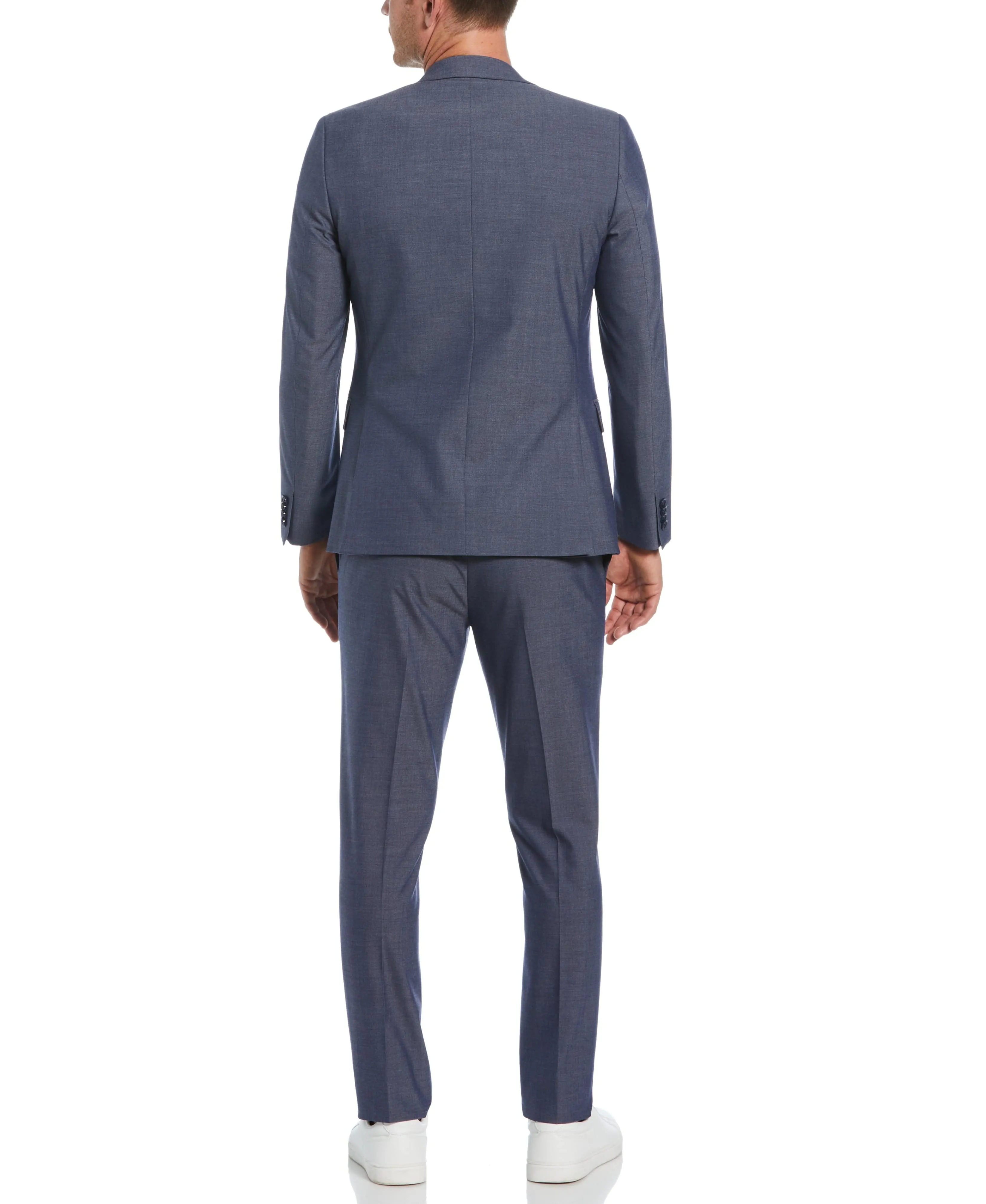 Skinny Fit Notch Lapel Iridescent Suit Jacket