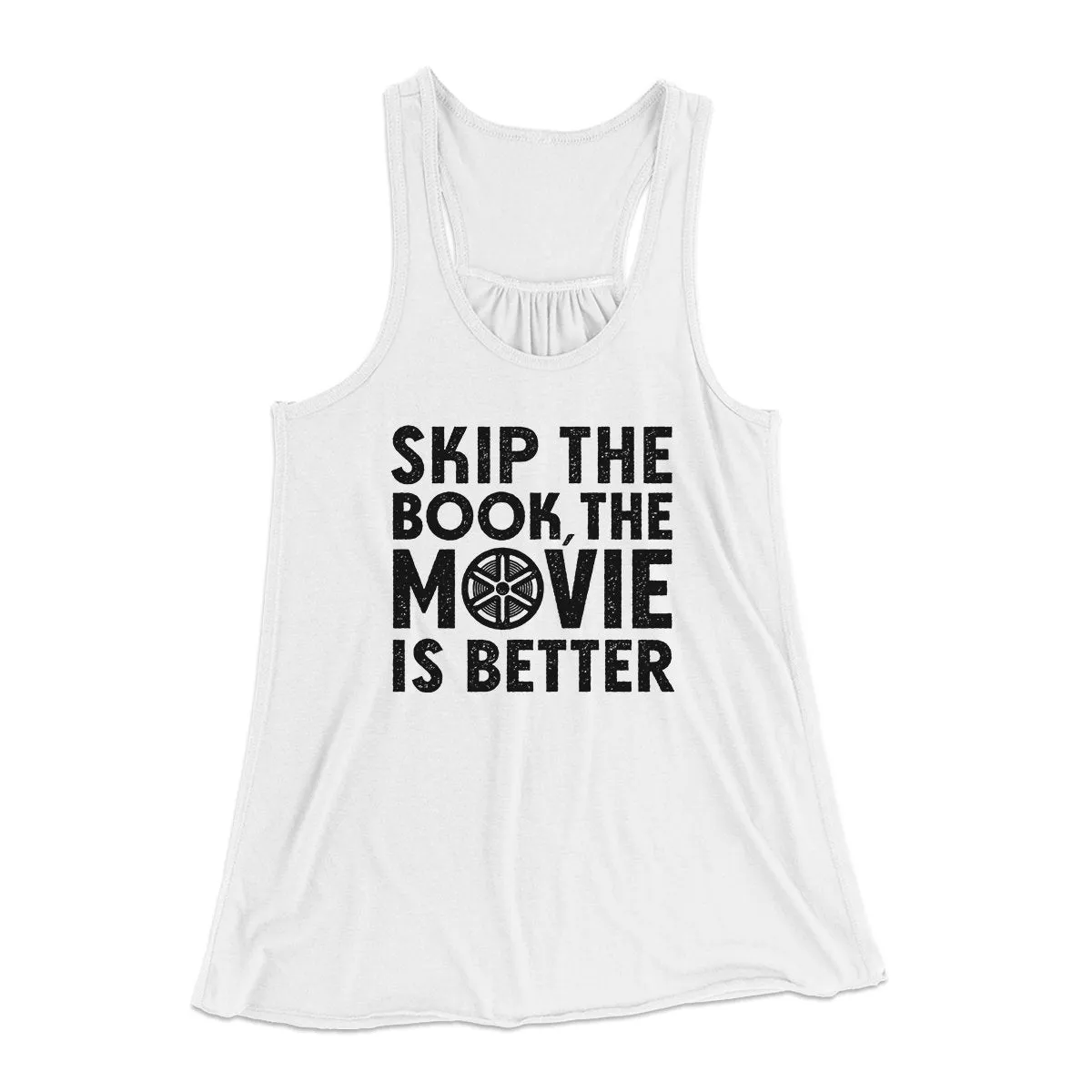 Skip The Book Funny Women's Flowey Tank Top