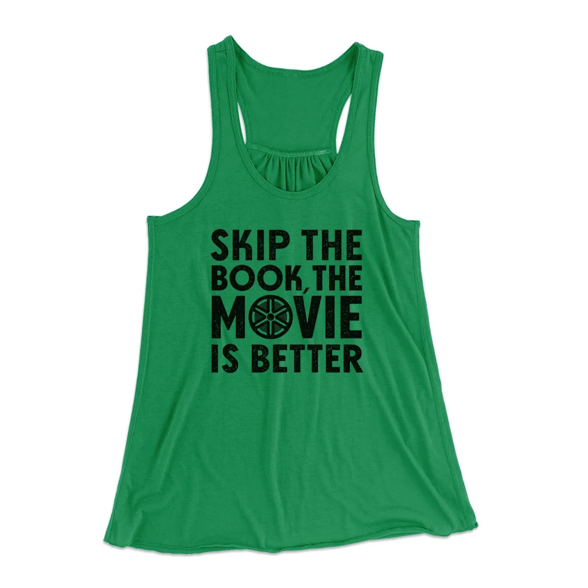 Skip The Book Funny Women's Flowey Tank Top