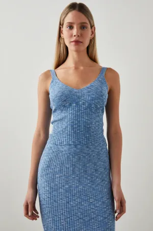 Sky top - Blue multi space dye