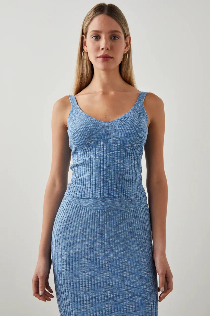 Sky top - Blue multi space dye