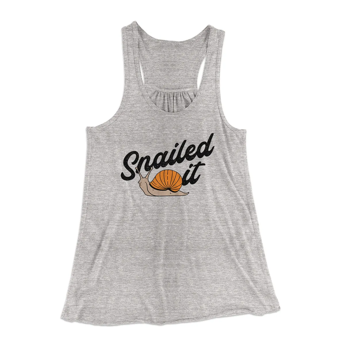 Snailed It Funny Women's Flowey Racerback Tank Top