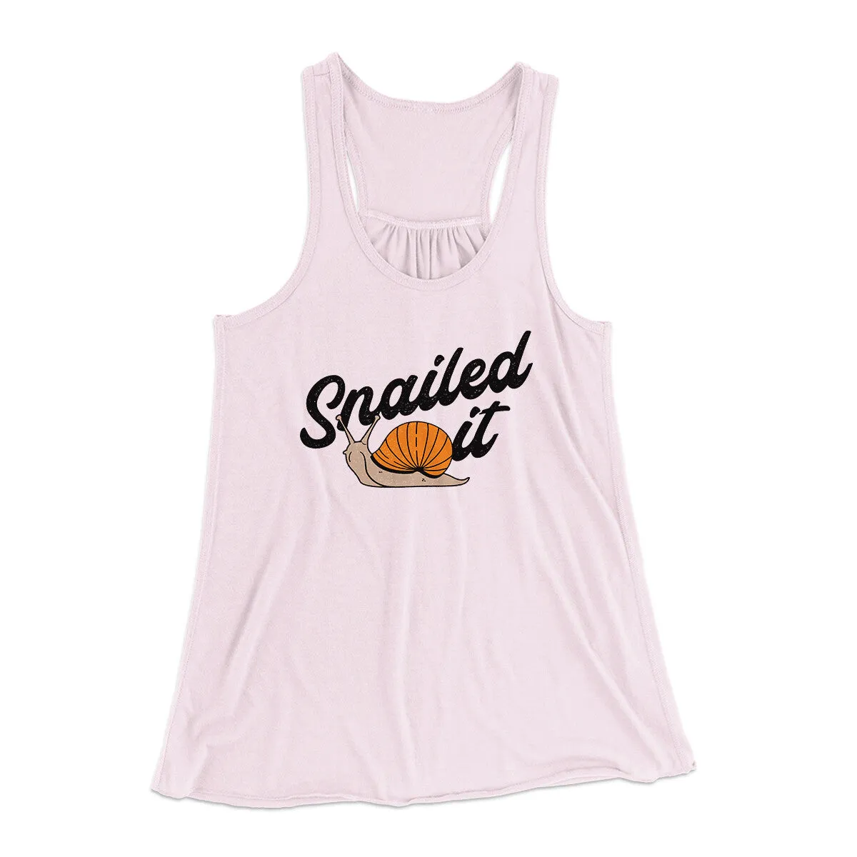 Snailed It Funny Women's Flowey Racerback Tank Top