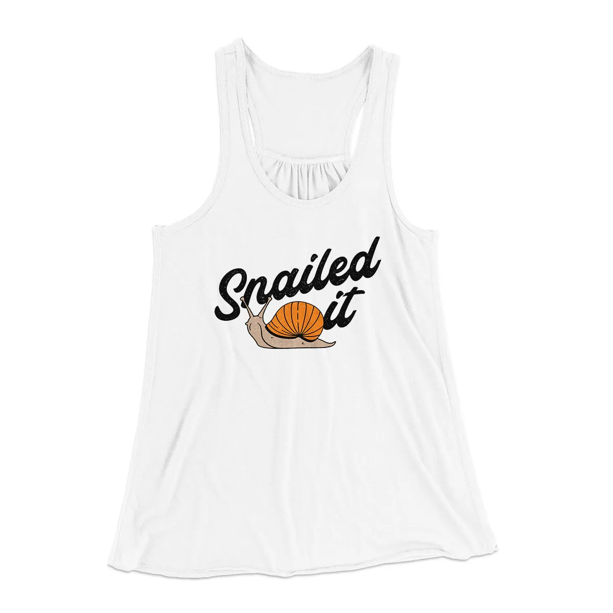 Snailed It Funny Women's Flowey Racerback Tank Top