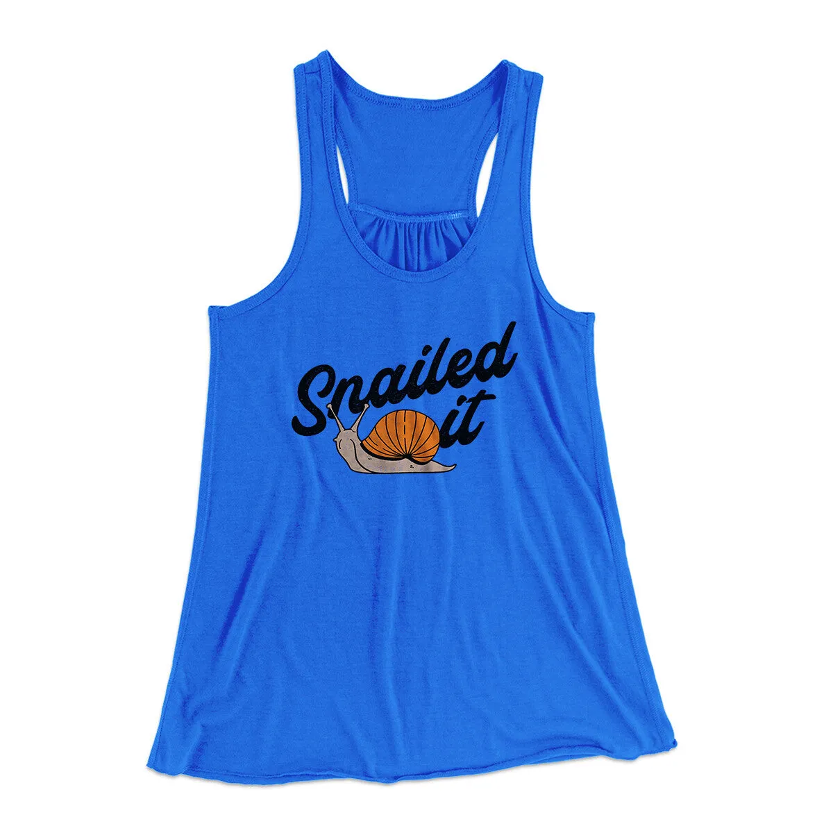 Snailed It Funny Women's Flowey Racerback Tank Top