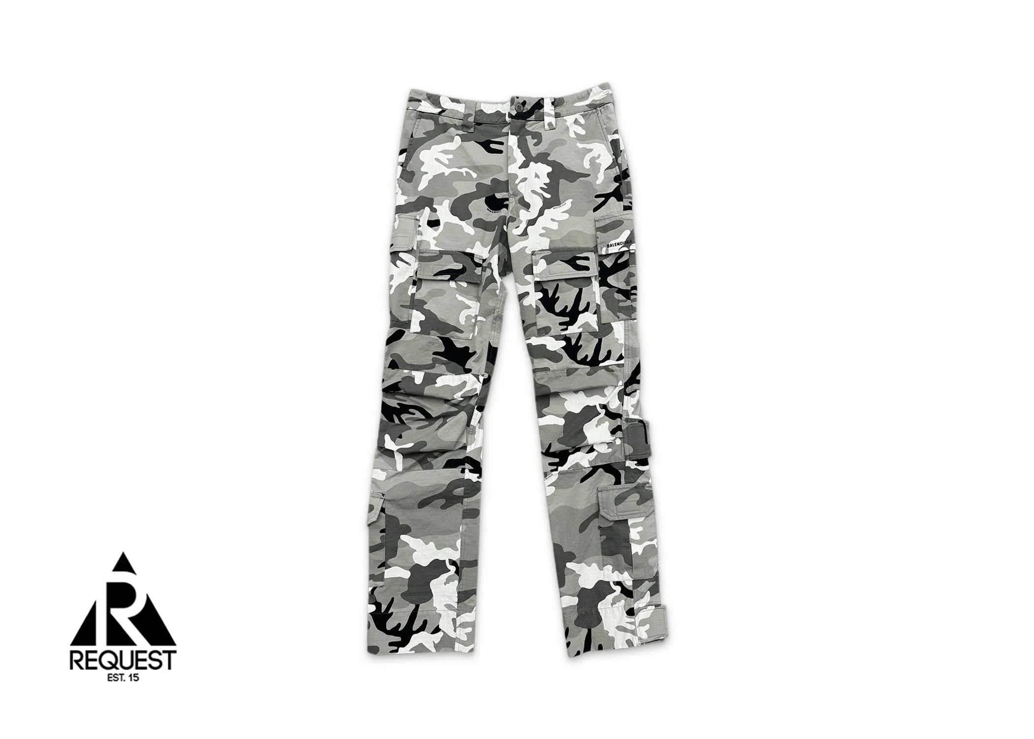 Snow Camo Cargo Pants "White/Grey/Black"
