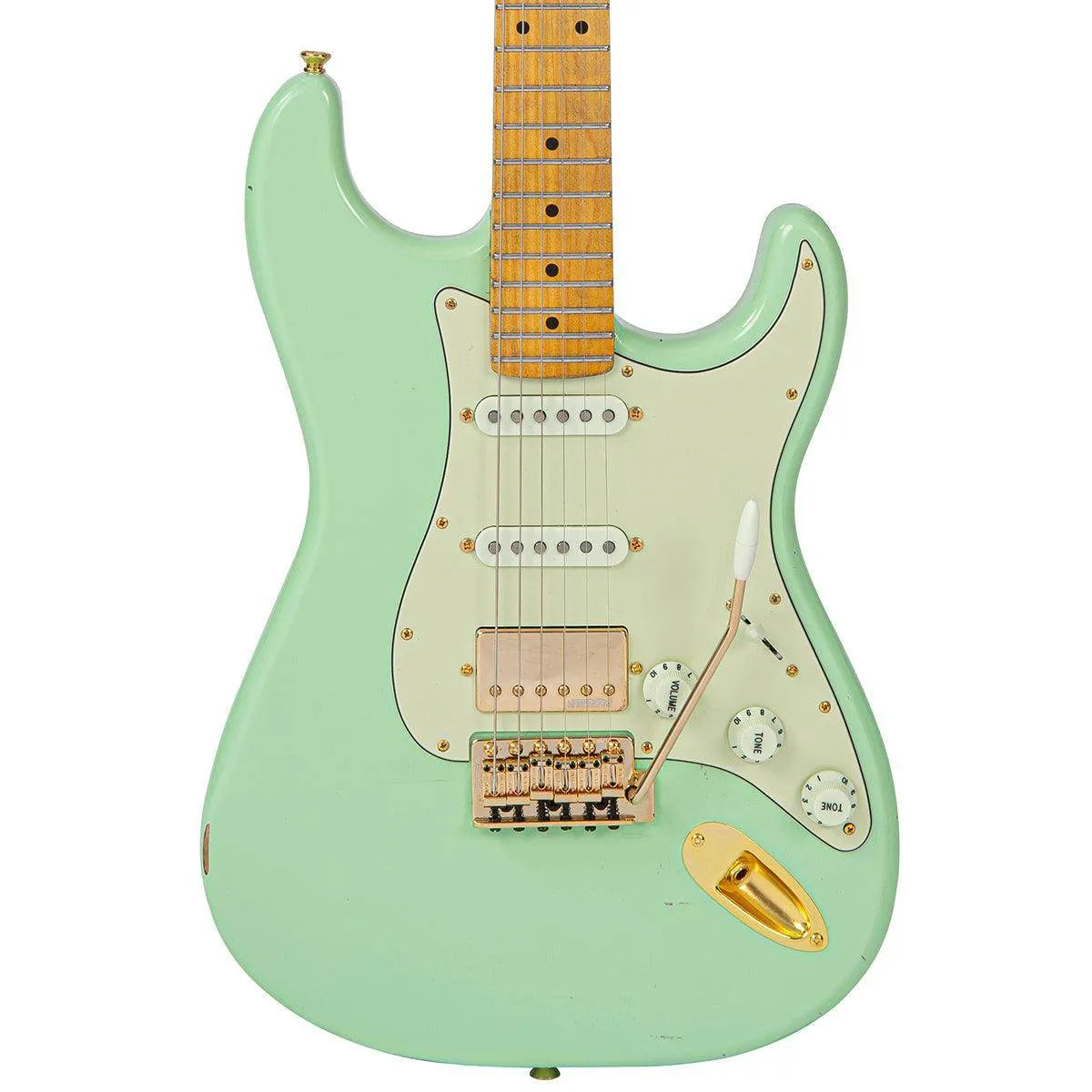 SOLD – Vintage V6 ProShop Custom-Build ~ Light Distressing Surf Green