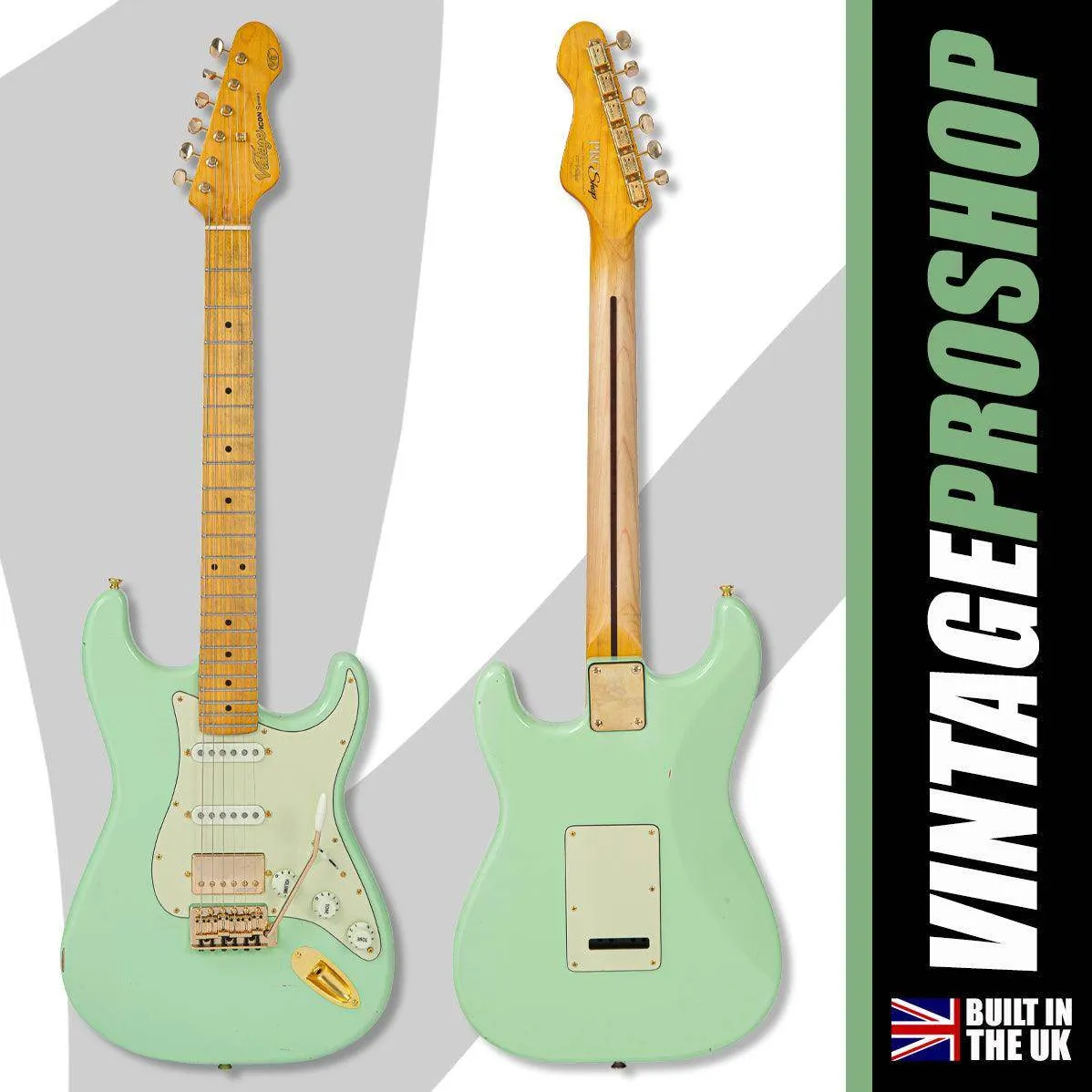 SOLD – Vintage V6 ProShop Custom-Build ~ Light Distressing Surf Green