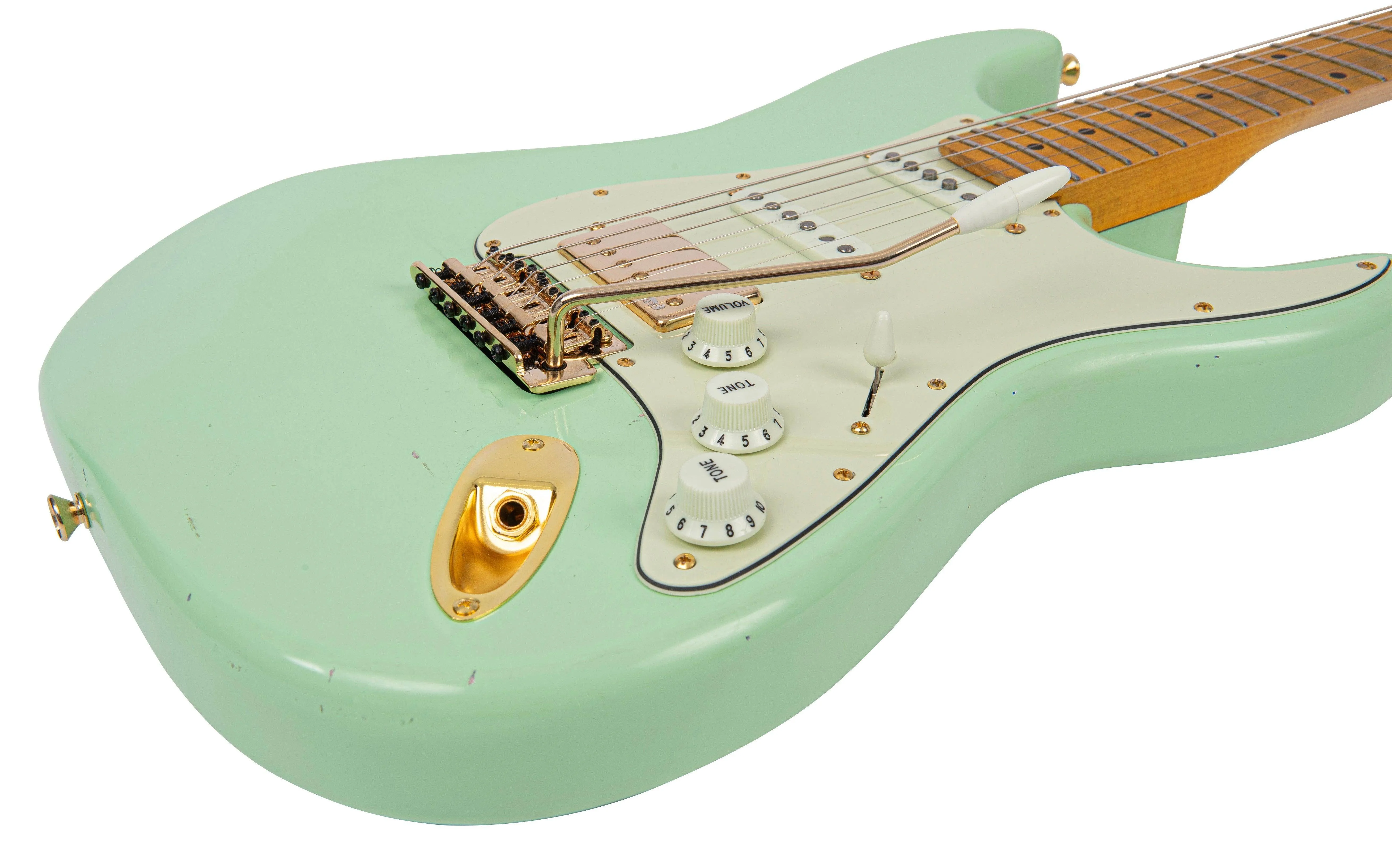SOLD – Vintage V6 ProShop Custom-Build ~ Light Distressing Surf Green