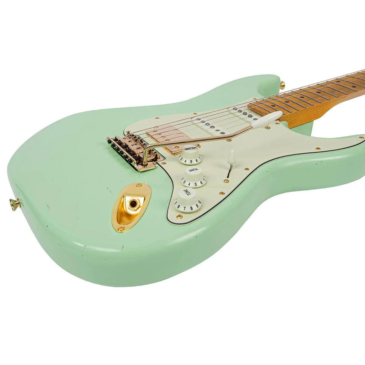 SOLD – Vintage V6 ProShop Custom-Build ~ Light Distressing Surf Green