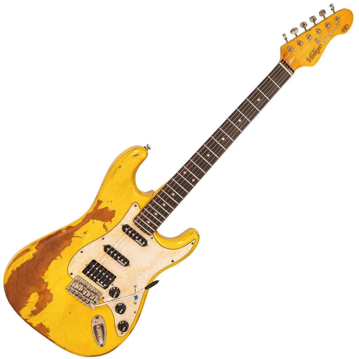 SOLD – Vintage V6 ProShop Unique ~ Yellow Heavy Distressed