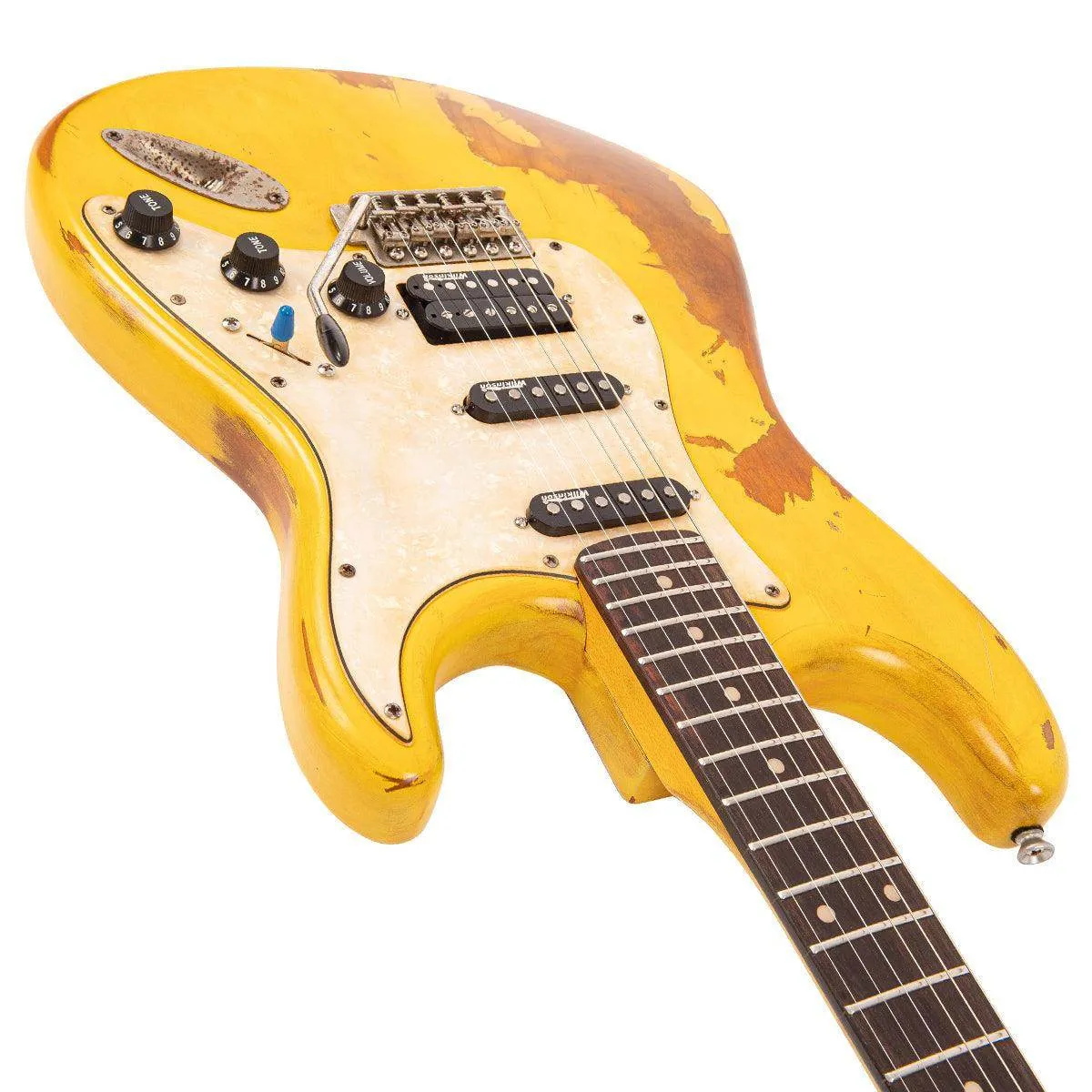 SOLD – Vintage V6 ProShop Unique ~ Yellow Heavy Distressed