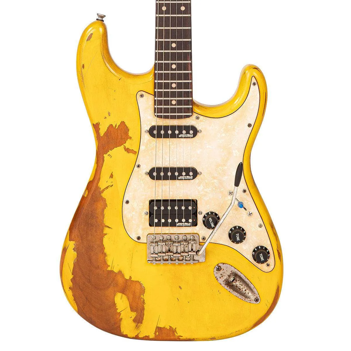 SOLD – Vintage V6 ProShop Unique ~ Yellow Heavy Distressed