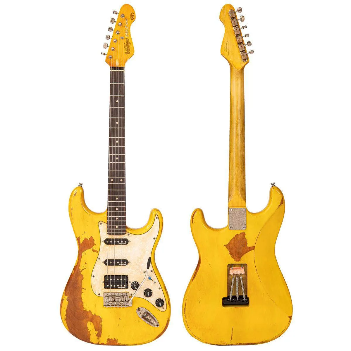 SOLD – Vintage V6 ProShop Unique ~ Yellow Heavy Distressed