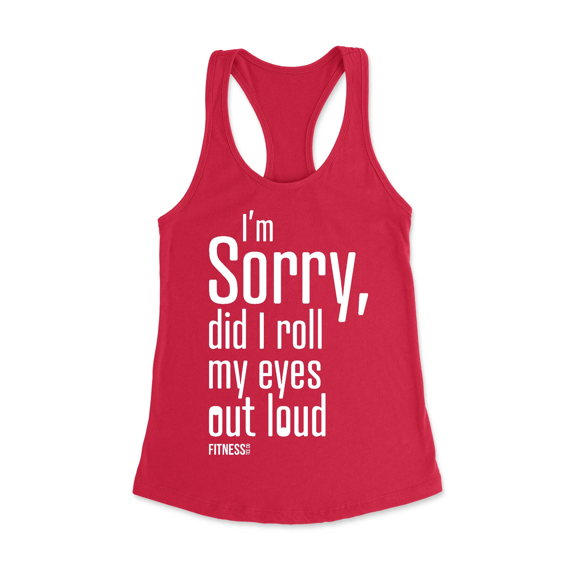 Sorry Racerback Tank Top