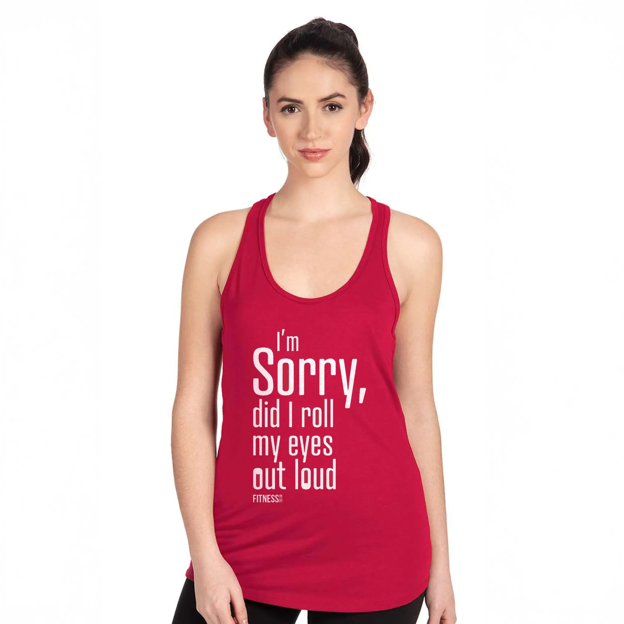 Sorry Racerback Tank Top