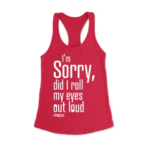 Sorry Racerback Tank Top