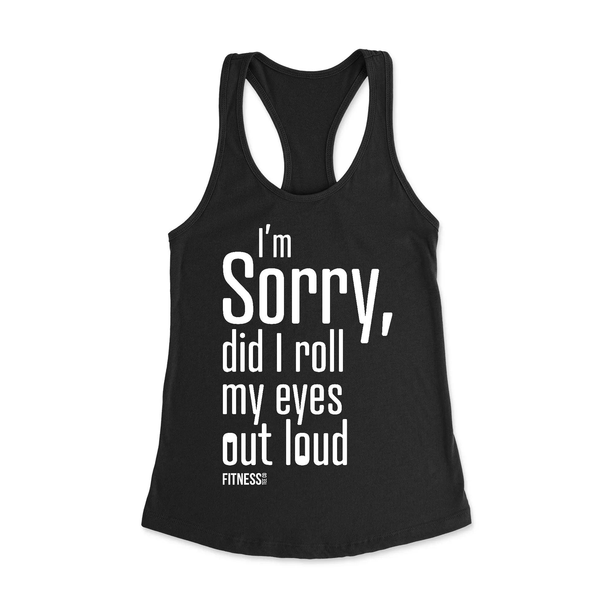 Sorry Racerback Tank Top