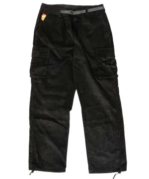 Spitfire Bighead Cordoroy CARGO pants blk