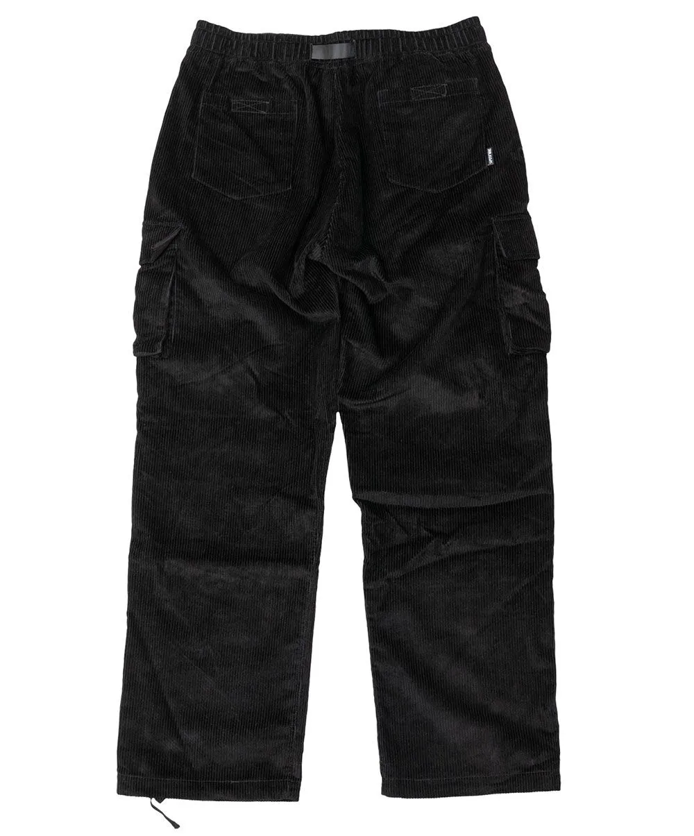 Spitfire Bighead Cordoroy CARGO pants blk