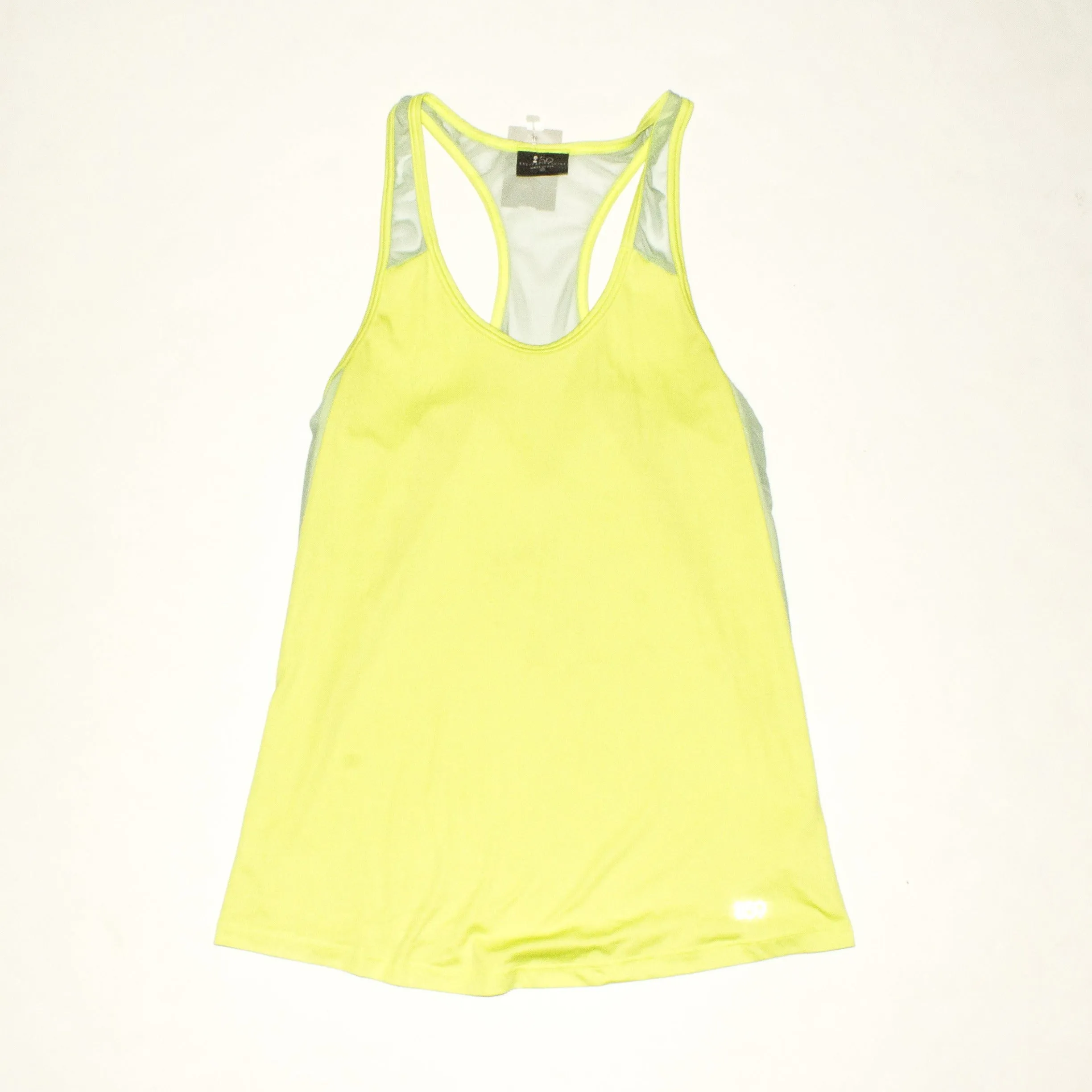 SPLITS59 Light Neon Yellow Sabrina Singlette Racerback Tank Top Size XS