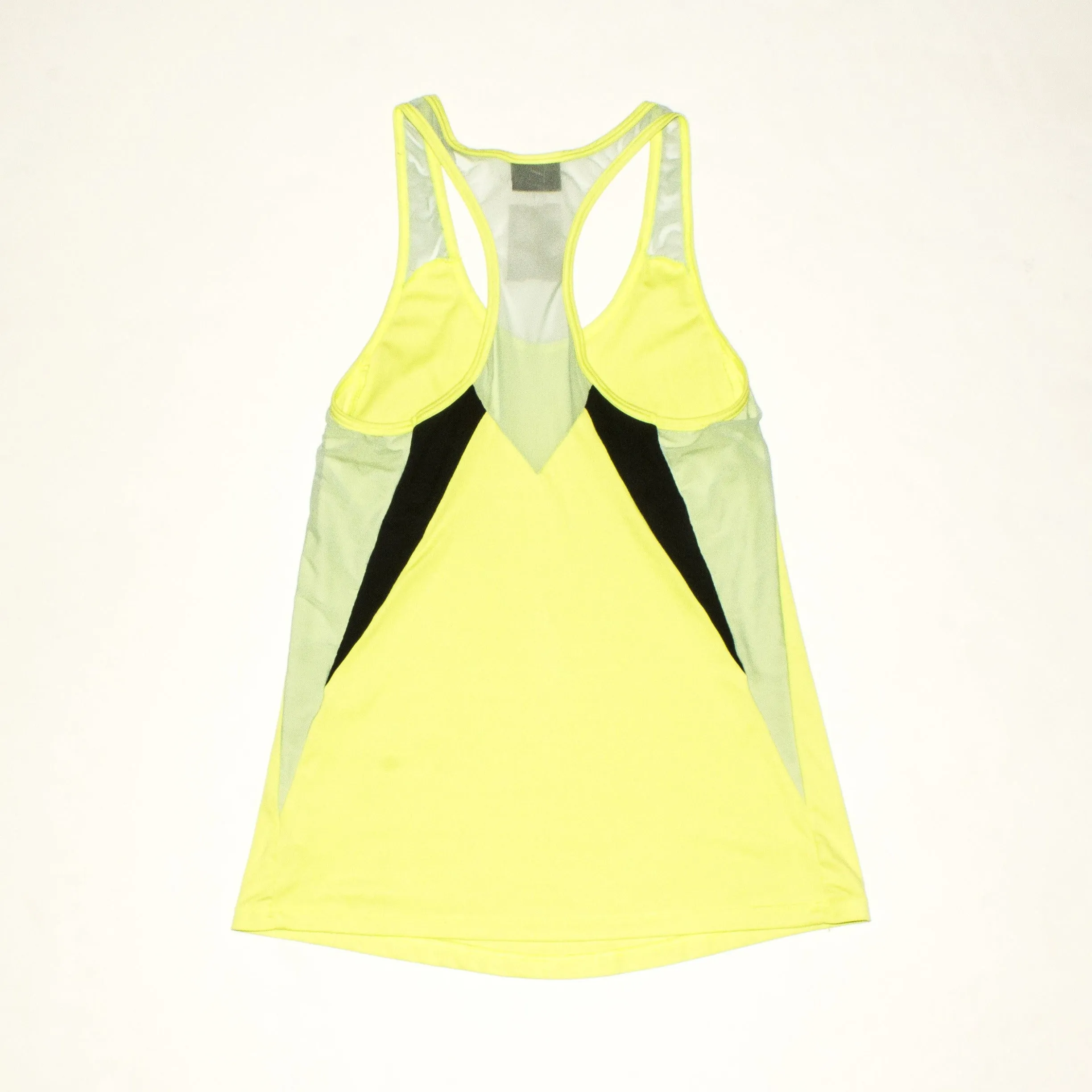 SPLITS59 Light Neon Yellow Sabrina Singlette Racerback Tank Top Size XS