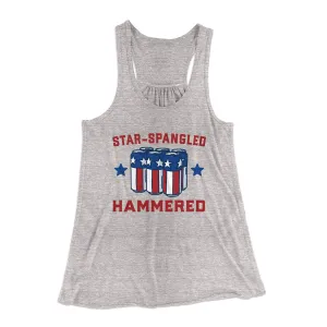 Star Spangled Hammered Women's Flowey Tank Top