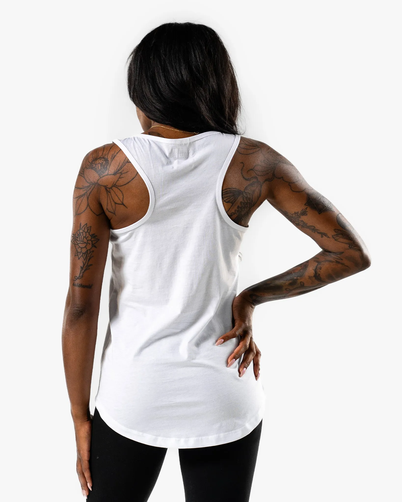 Stars & Stripes Racerback Tank  - White