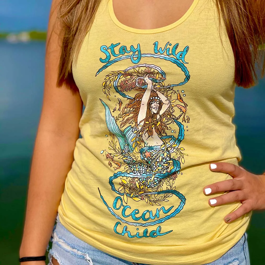 Stay Wild Ocean Child Racerback Tank