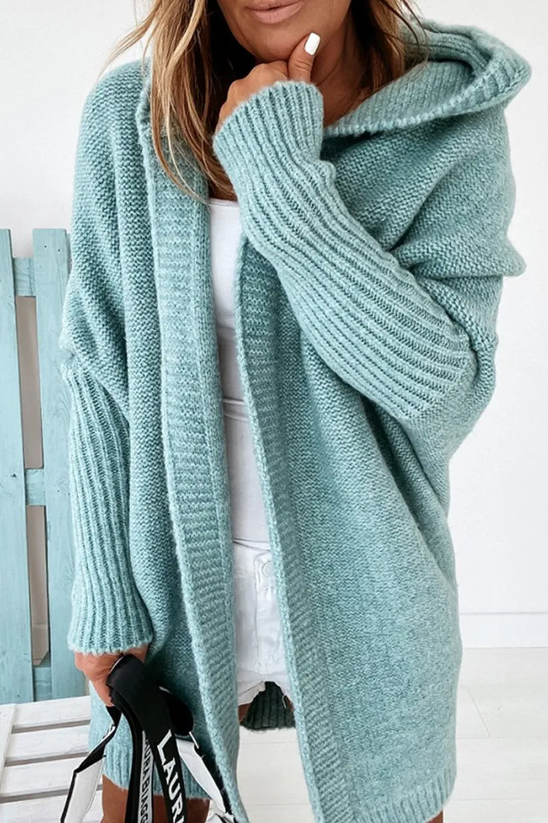 Street Solid Asymmetrical Solid Color Hooded Collar Tops