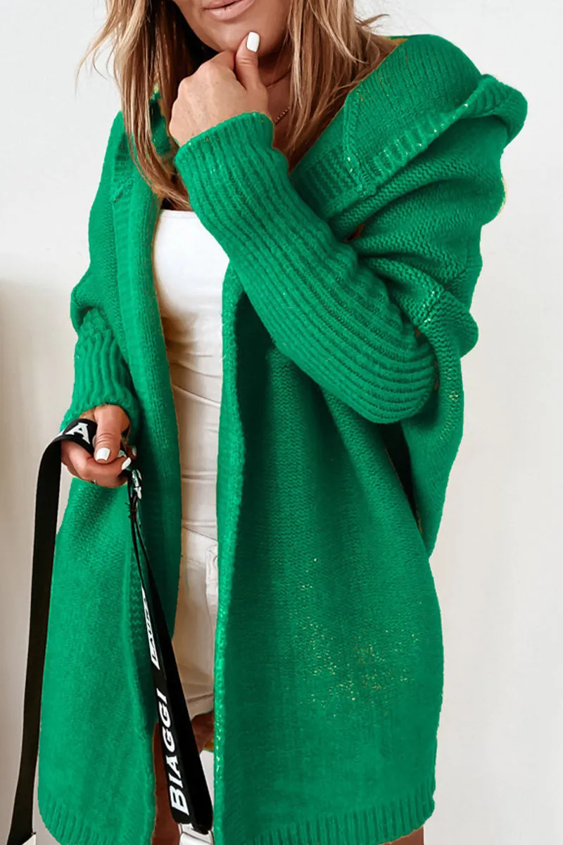 Street Solid Asymmetrical Solid Color Hooded Collar Tops